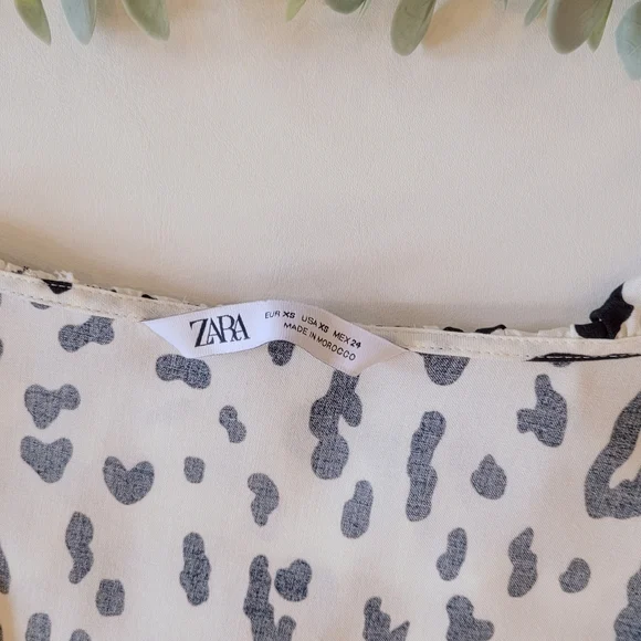ZARA animal print top XS - Picture 9 of 11